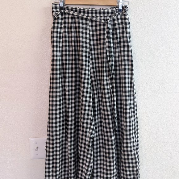 Oscar St Wide Leg Gingham Pants - Picture 5 of 5